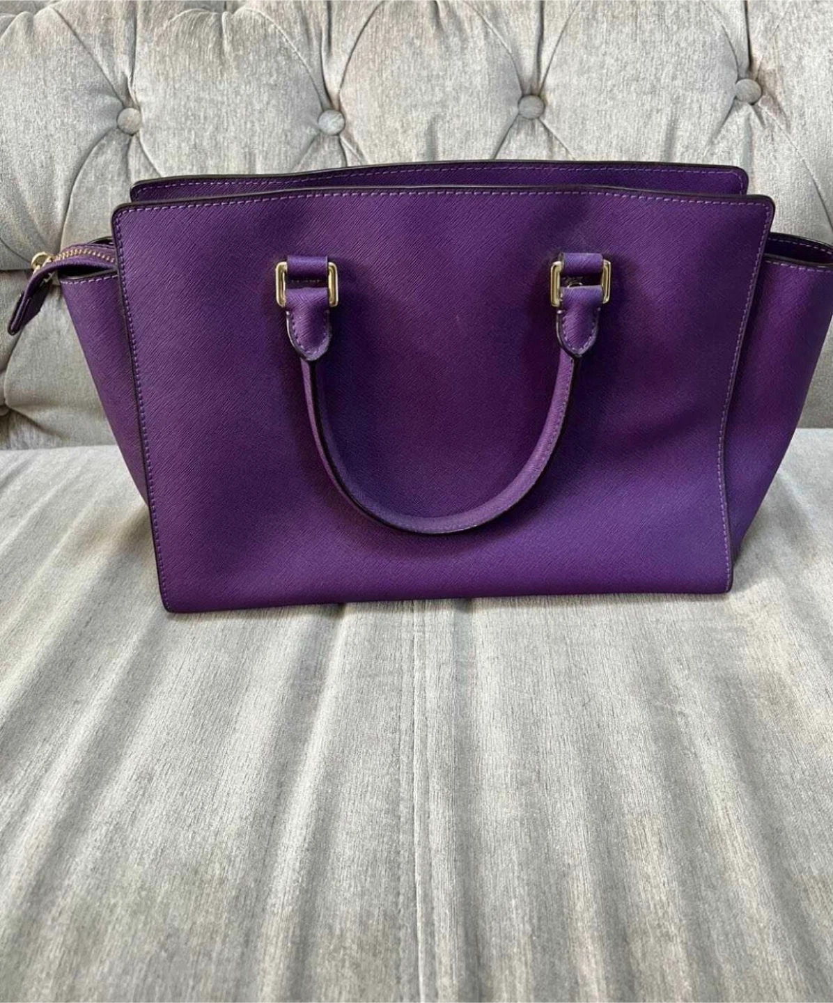 Michael Kors Purple Satchel - photo 2
