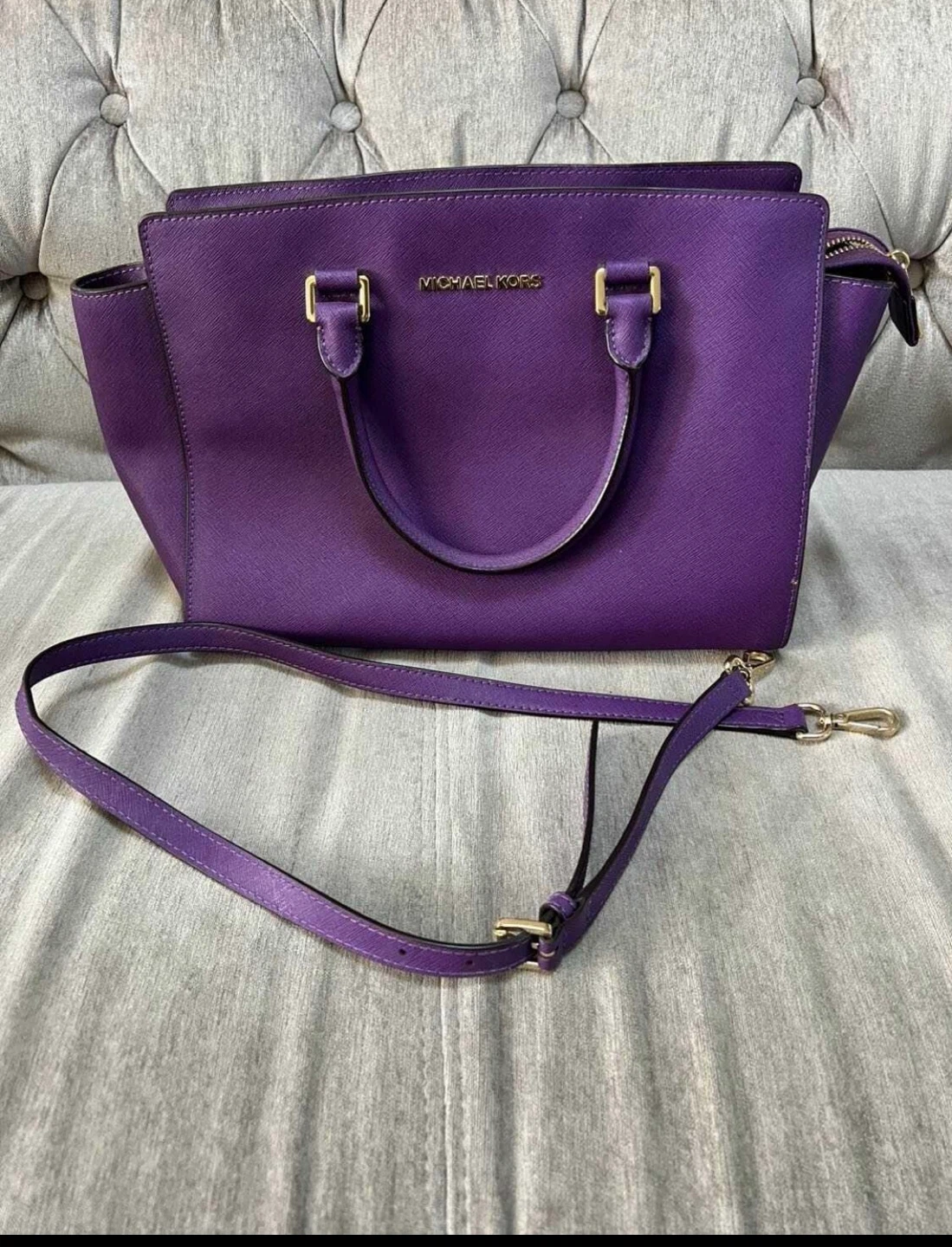 Michael Kors Purple Satchel