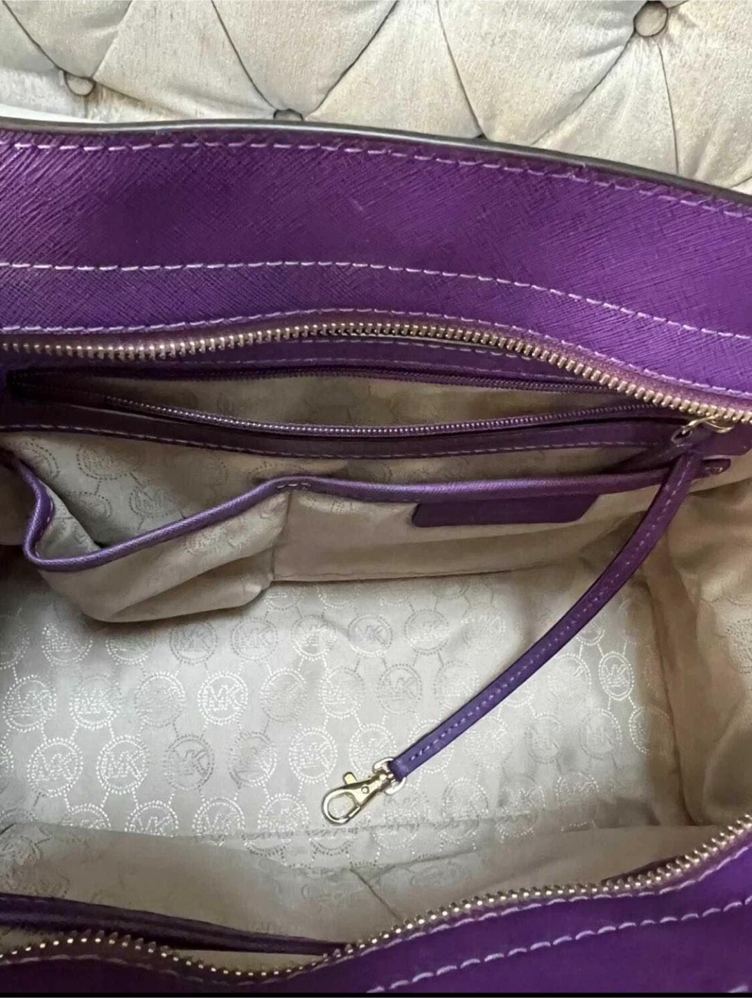 Michael Kors Purple Satchel - photo 3