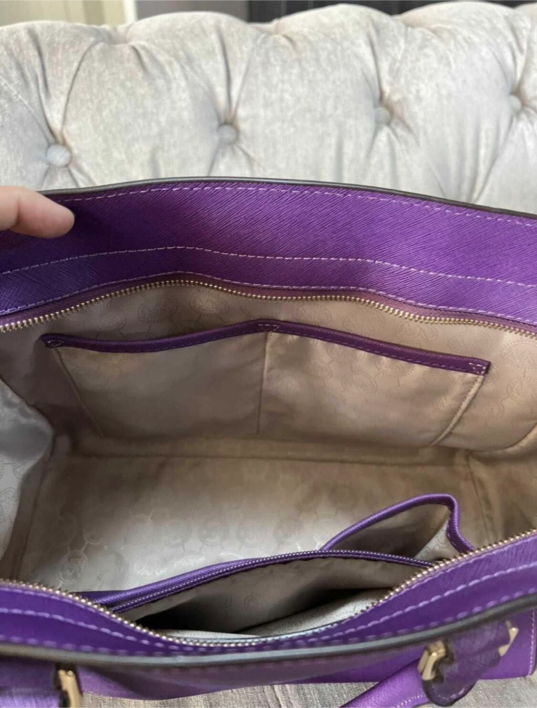 Michael Kors Purple Satchel - photo 4