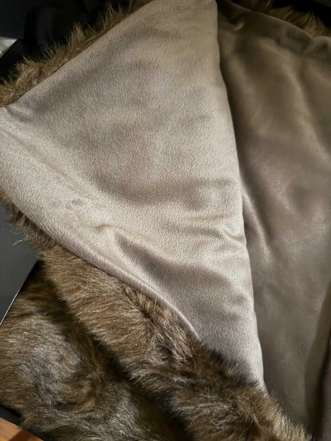 Faux Fur Throw Blanket 50" x 60" - photo 3