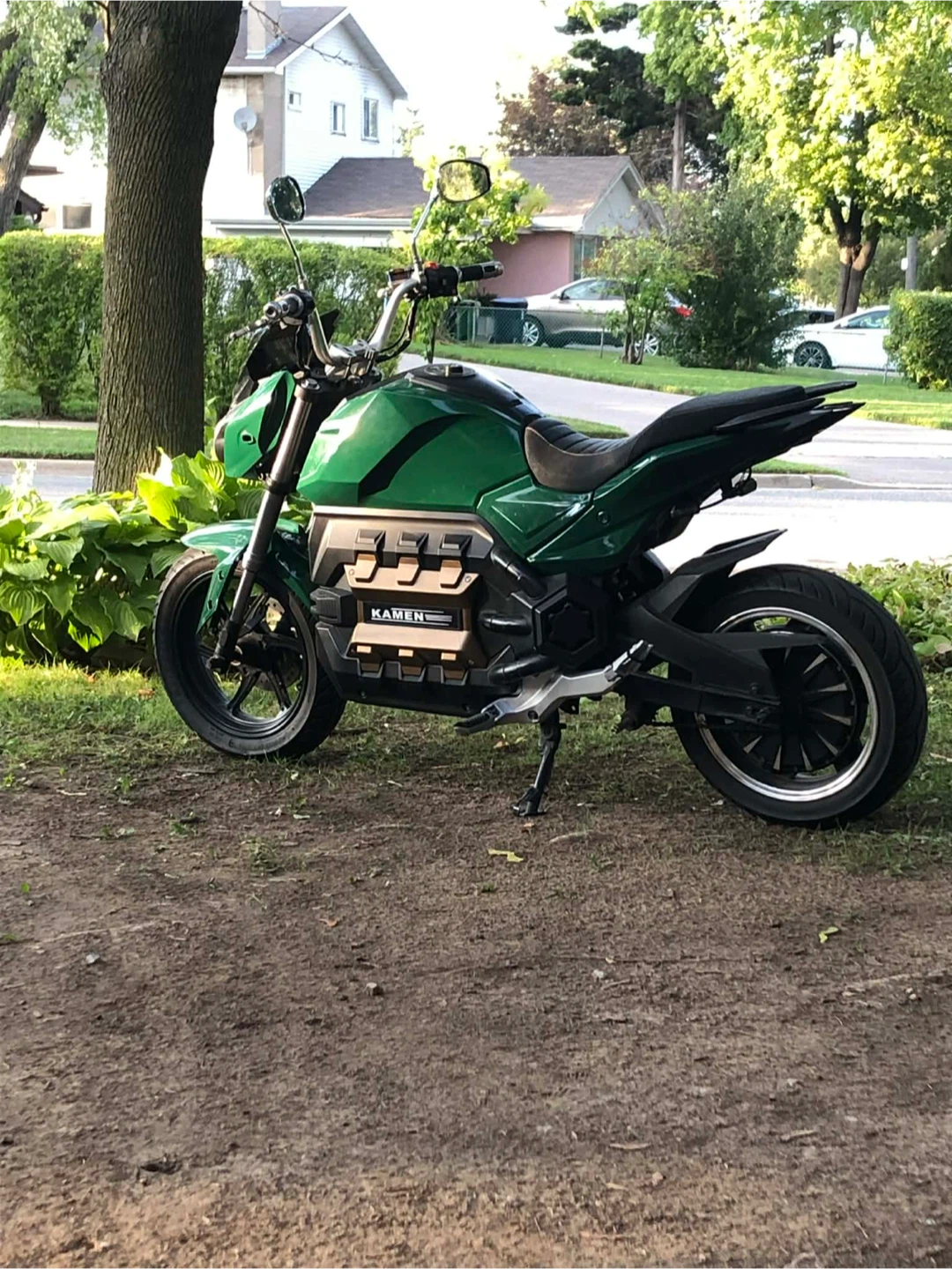 Kamen Electric Motorcycle - Green