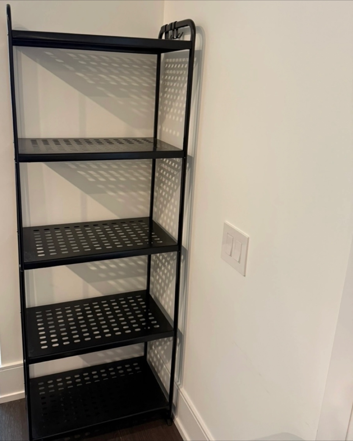 Black Metal Shelf Unit - photo 2