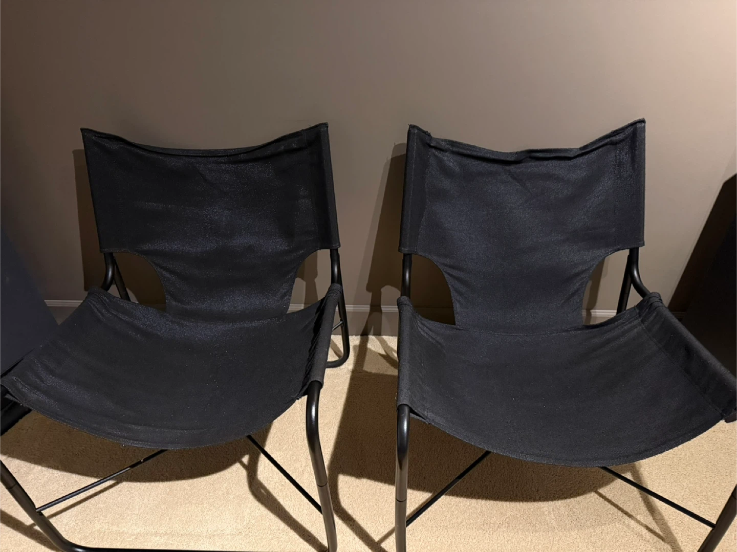 IKEA Folding Butterfly Chairs - Black