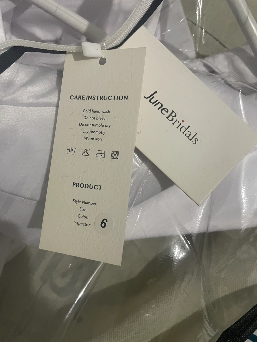 June Bridals White Dress - Size 6 - photo 3