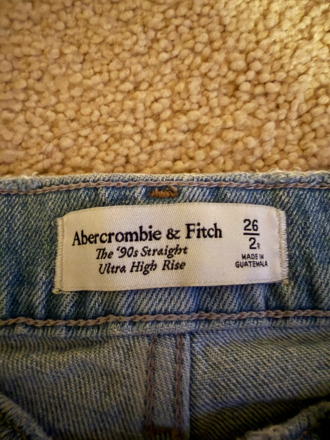 Abercrombie & Fitch Straight Ultra High Rise Jeans - Size 26 - photo 3
