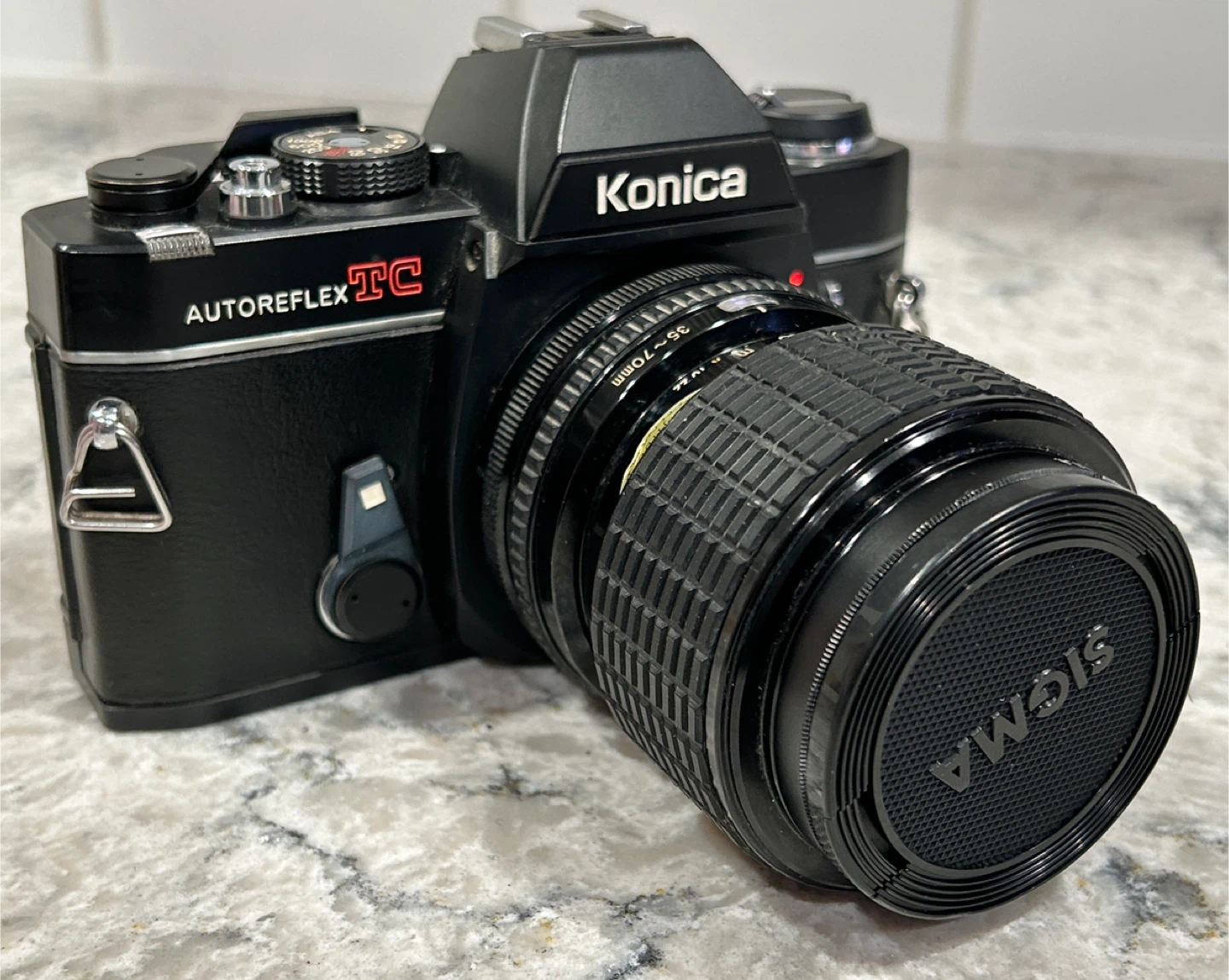 Konica Autoreflex TC with Sigma Zoom Master Lens