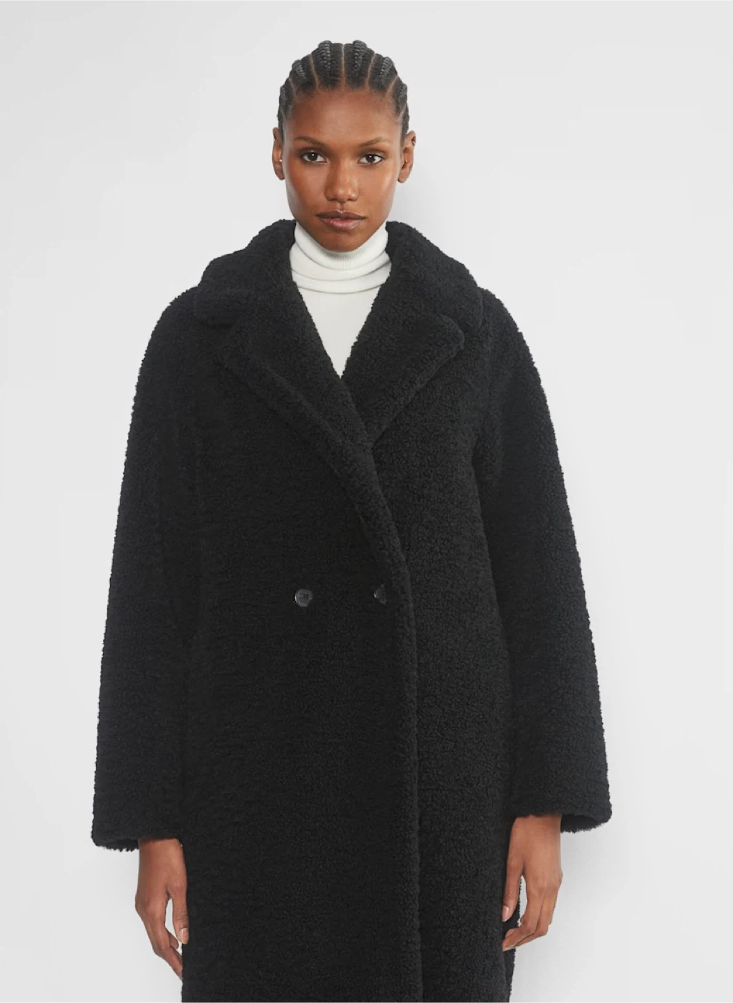 Aritzia Teddy Icon Coat - Black