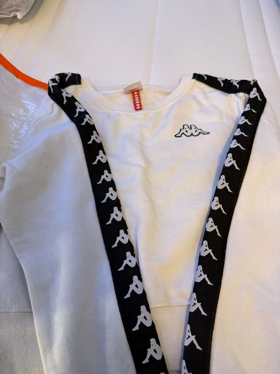 Kappa White crop Sweatshirt