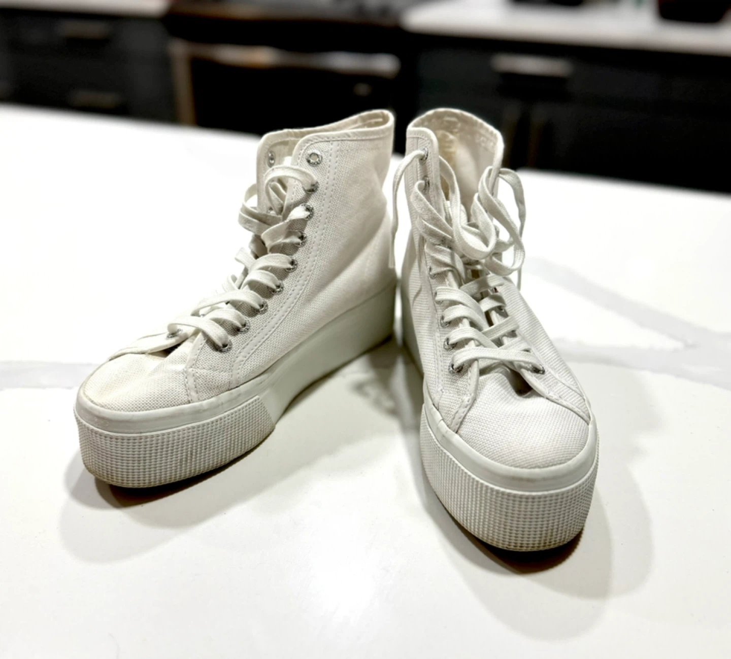 Superga 2708 High Top Platform Sneakers  Sz 8.5 - photo 5