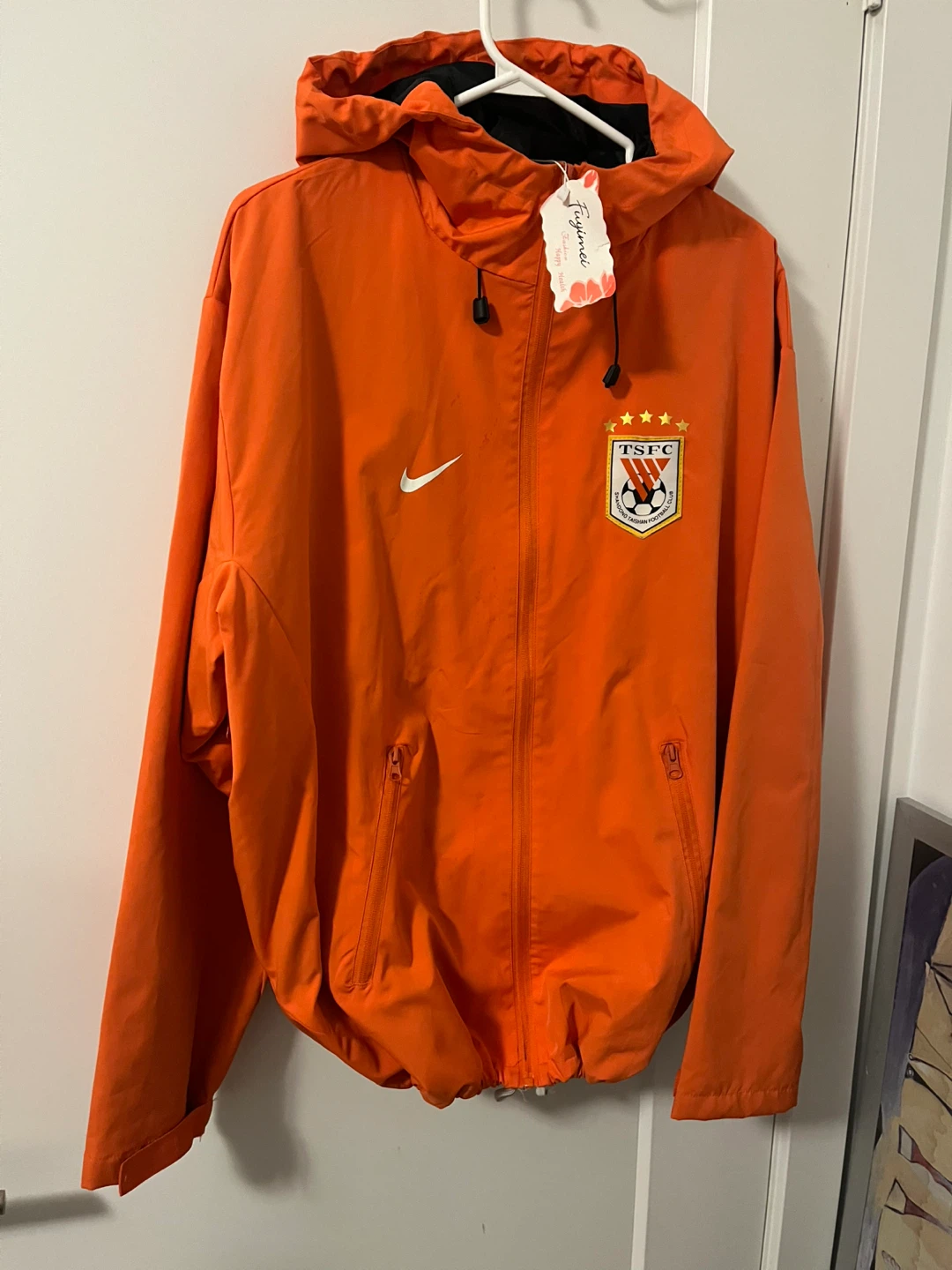 Nike Shandong Taishan FC Orange Jacket - photo 3