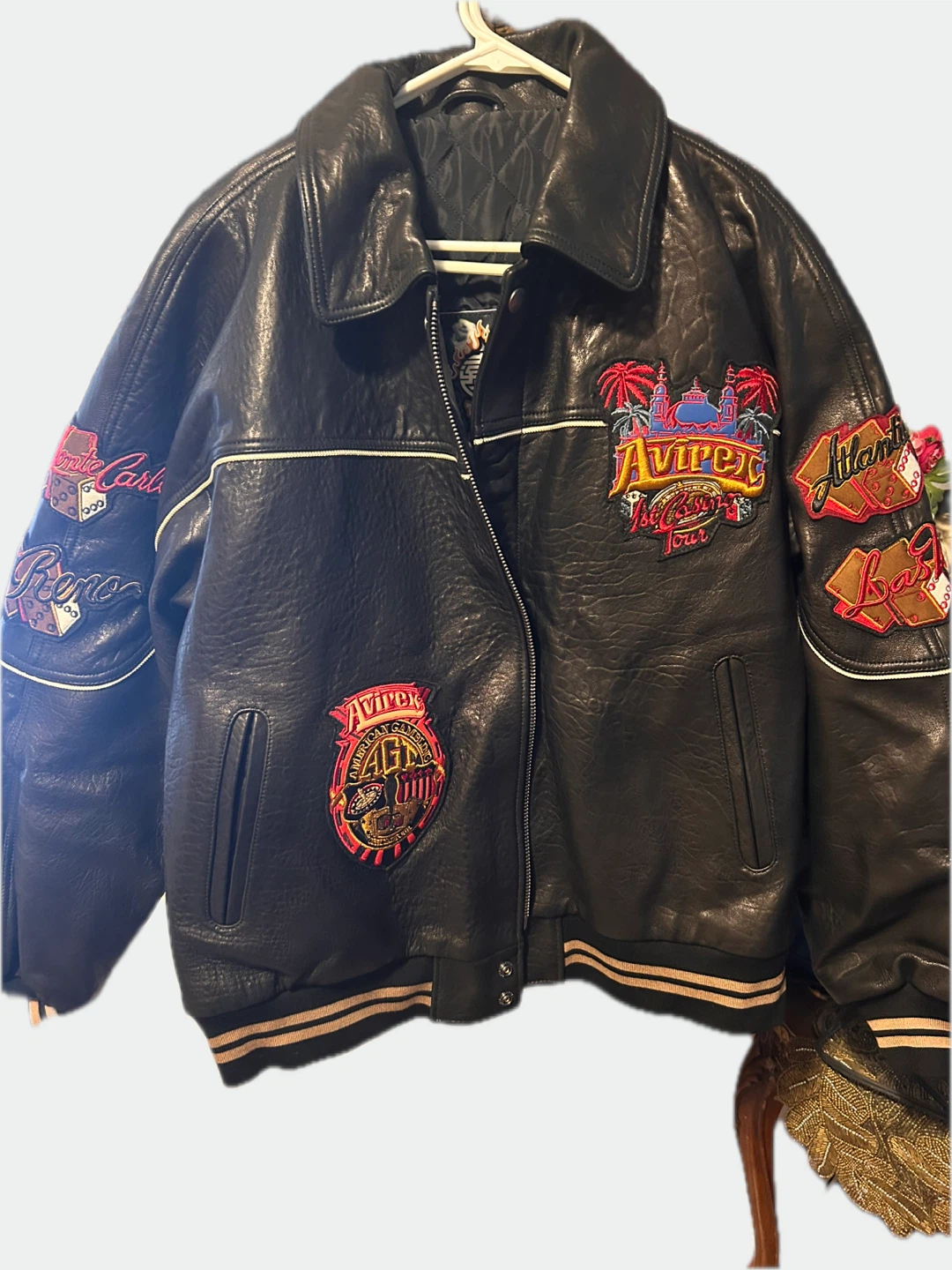 Avirex Leather Jacket - Casino Tour Edition