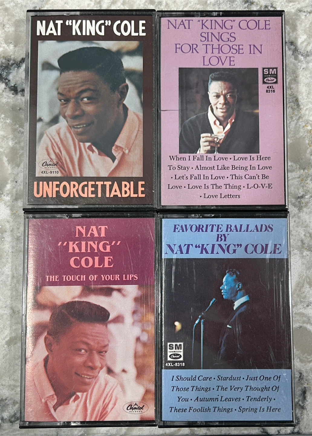 Nat King Cole Cassette Tapes - Lot of 4
