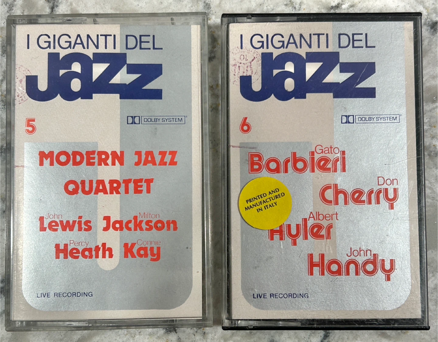 I Giganti Del Jazz Cassette Tapes - Modern Jazz Quartet & More