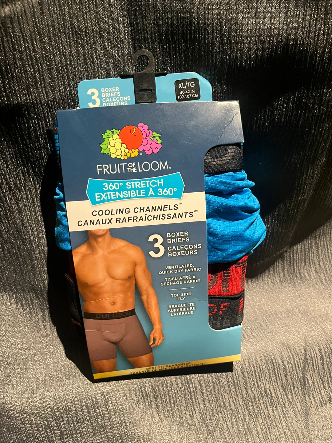 Fruit of the Loom XL/TG Boxers, 3-Pack, New