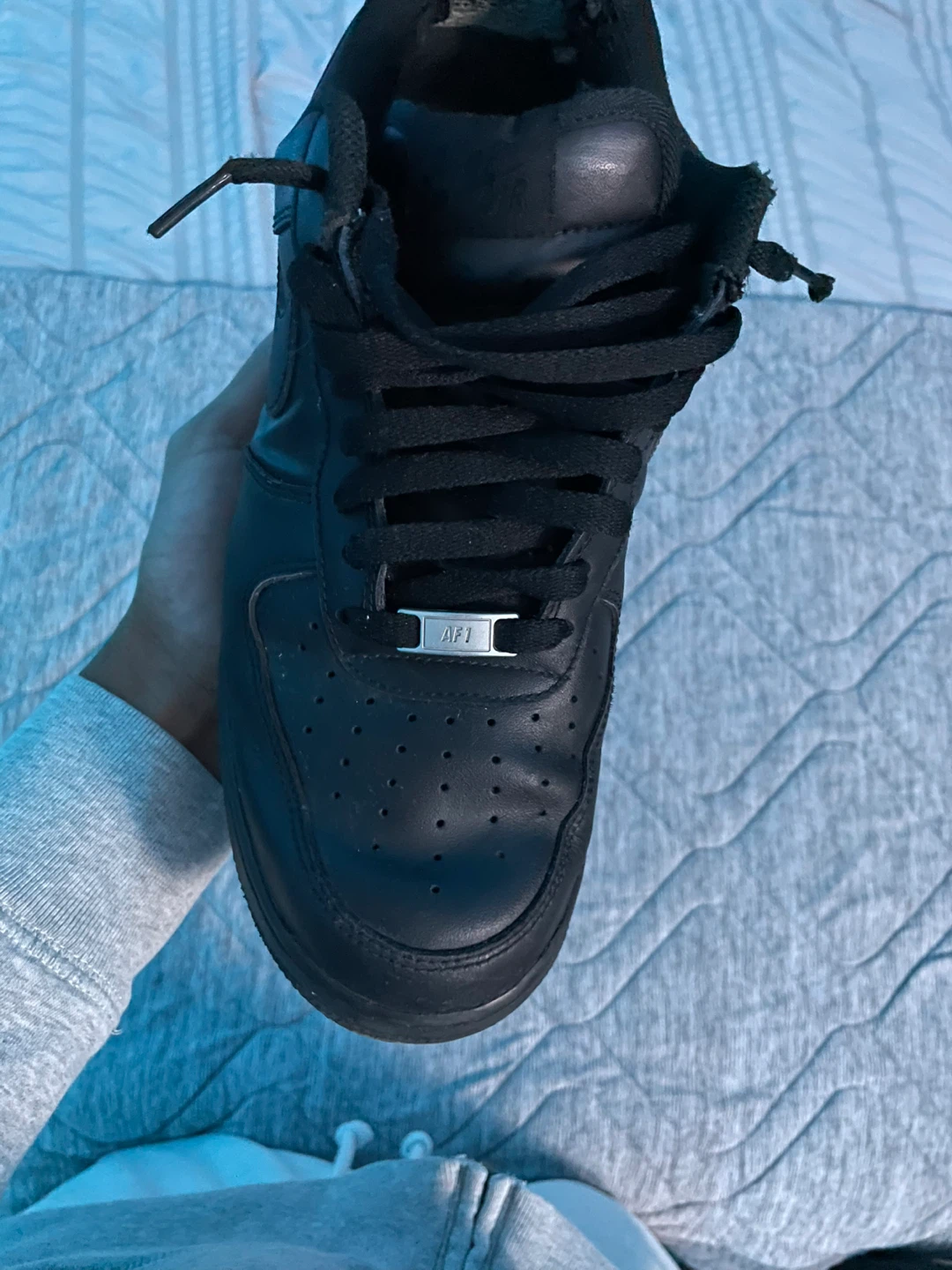 Nike Air Force 1 - Black - Size 10 - photo 3