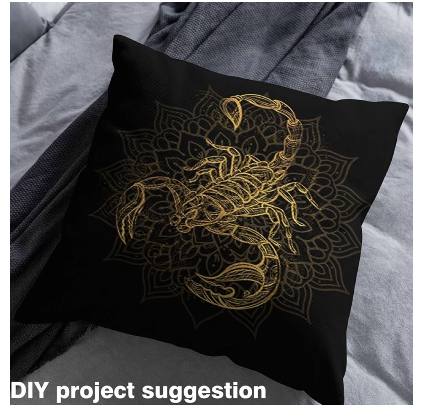 Scorpion Mandala Tapestry / Pillow Fabric 59"x36" - photo 4