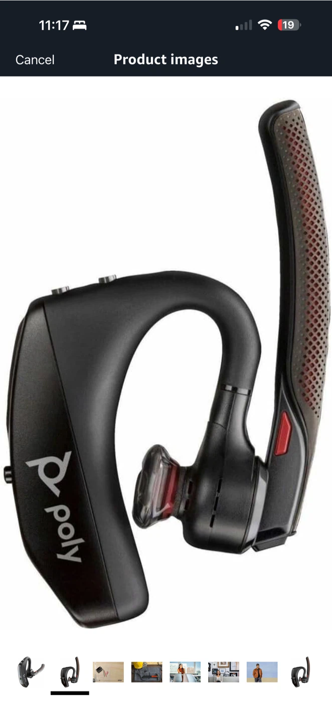 Poly Voyager 5200 UC Bluetooth Headset + BT700 USB Adapter — NEW - photo 2
