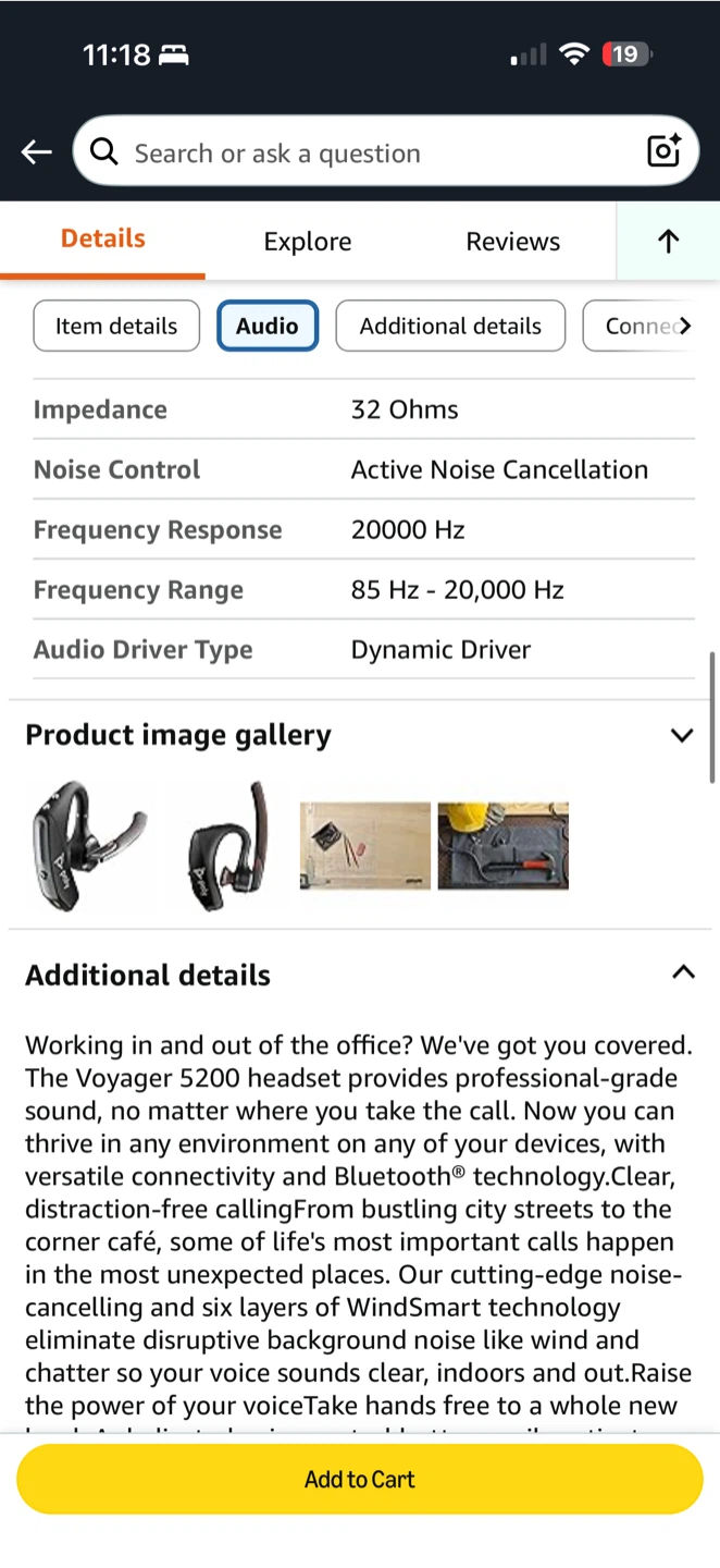Poly Voyager 5200 UC Bluetooth Headset + BT700 USB Adapter — NEW - photo 5