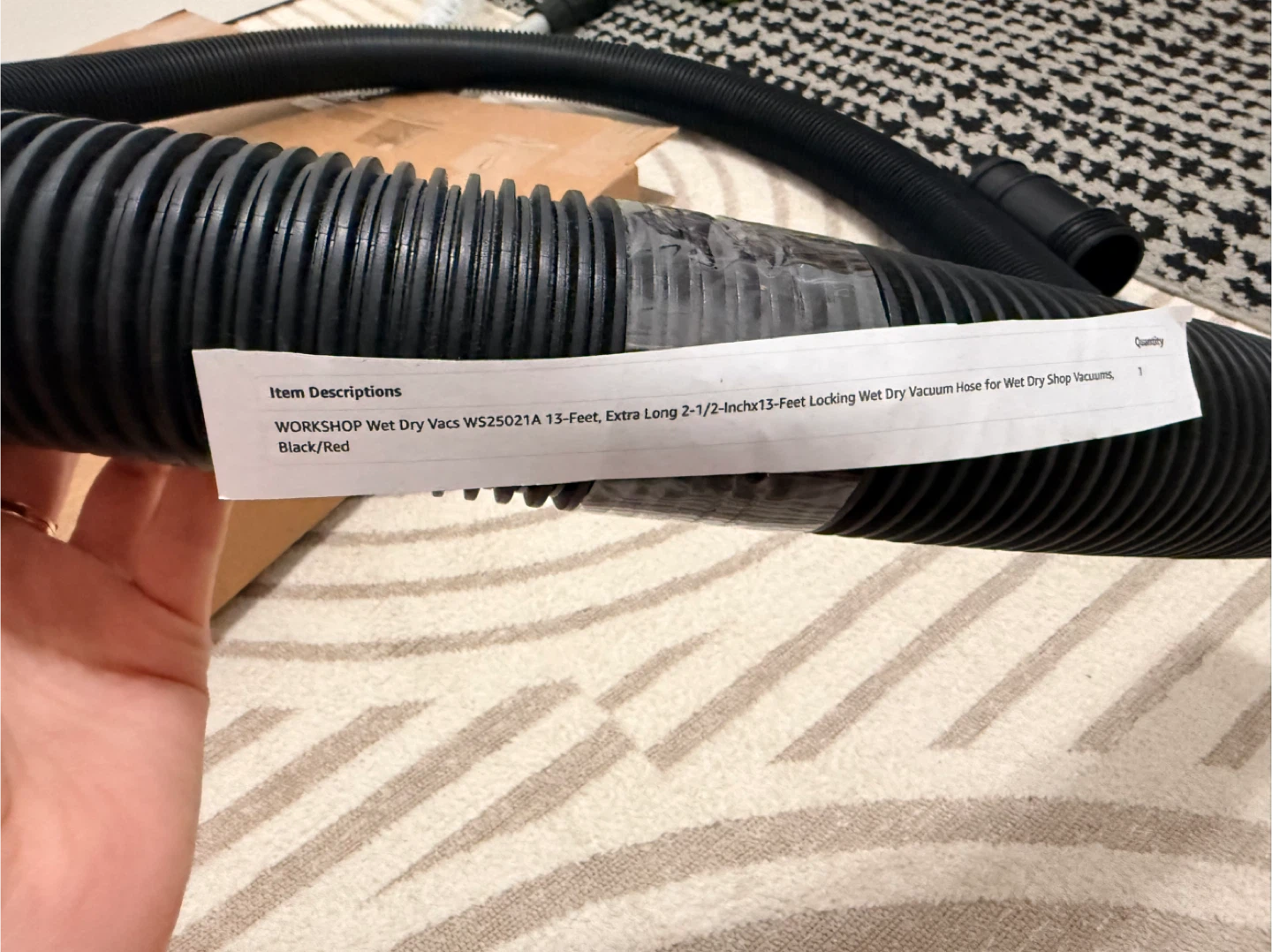 WORKSHOP Wet/Dry Vacuum Hose 2-1/2” x 13 ft — NEW - photo 2