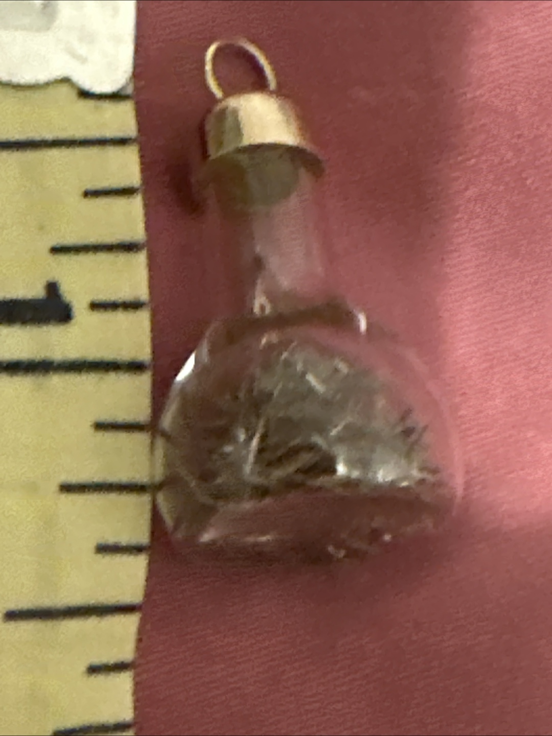 Pendant bottle with 10 K Gold Chips - photo 4