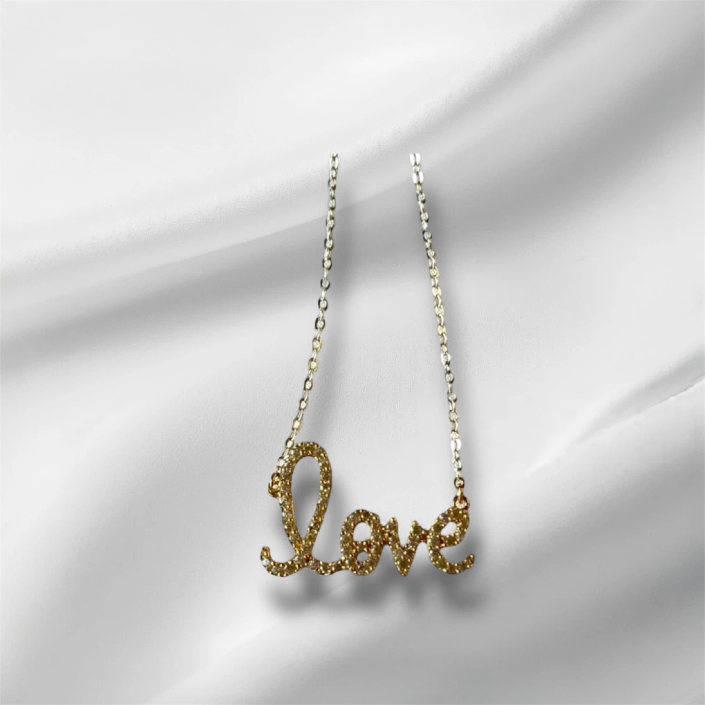 Sterling Silver/YG “LOVE” Nevklace