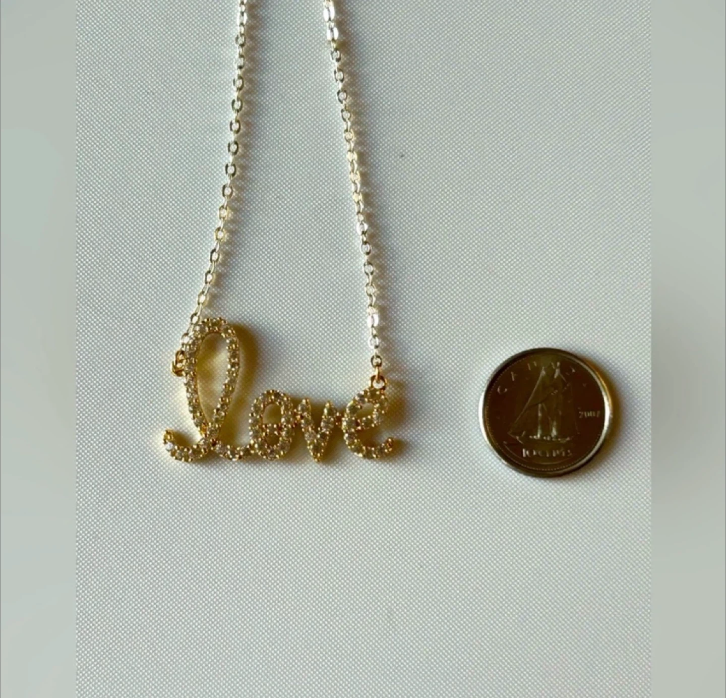 Sterling Silver/YG “LOVE” Nevklace - photo 2