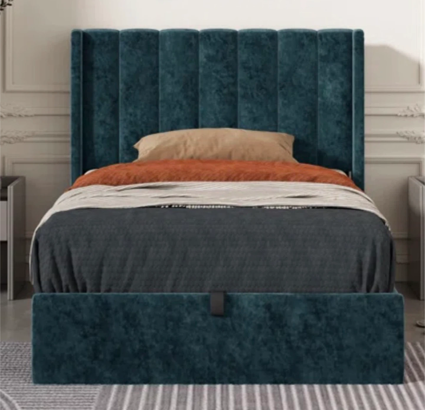 Twin Size Bed with Storage Lift