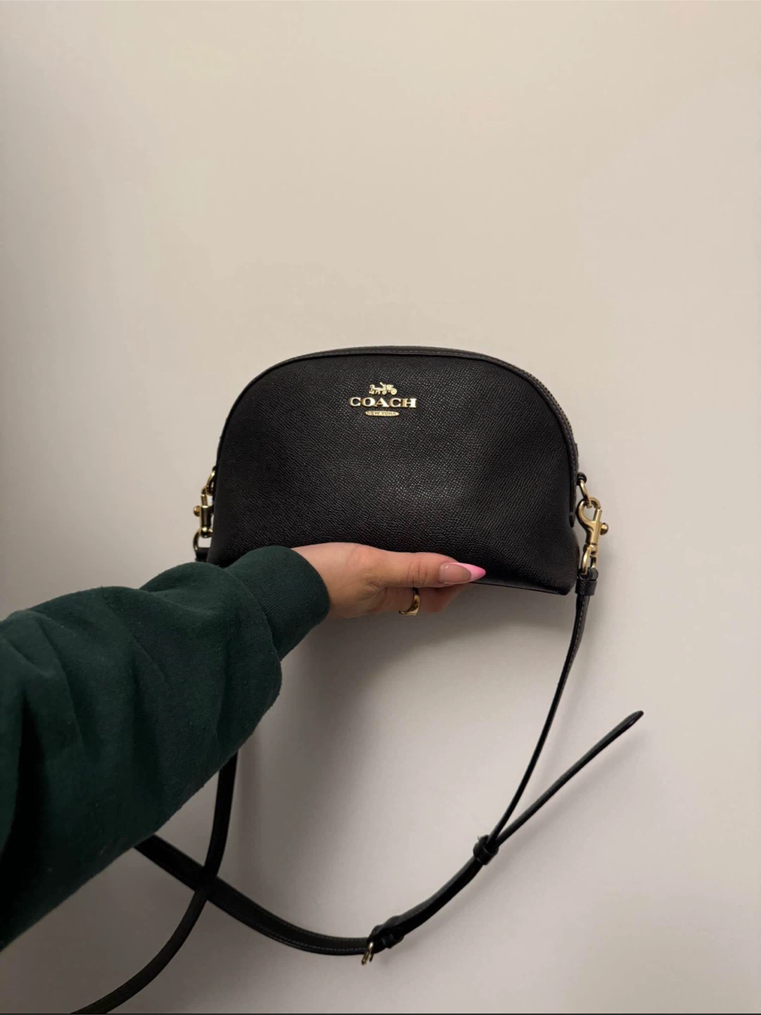 Coach Black Leather Crossbody Bag