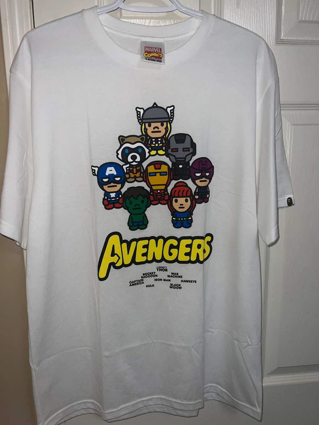 BAPE x Marvel Comics Milo Avengers Tee - White