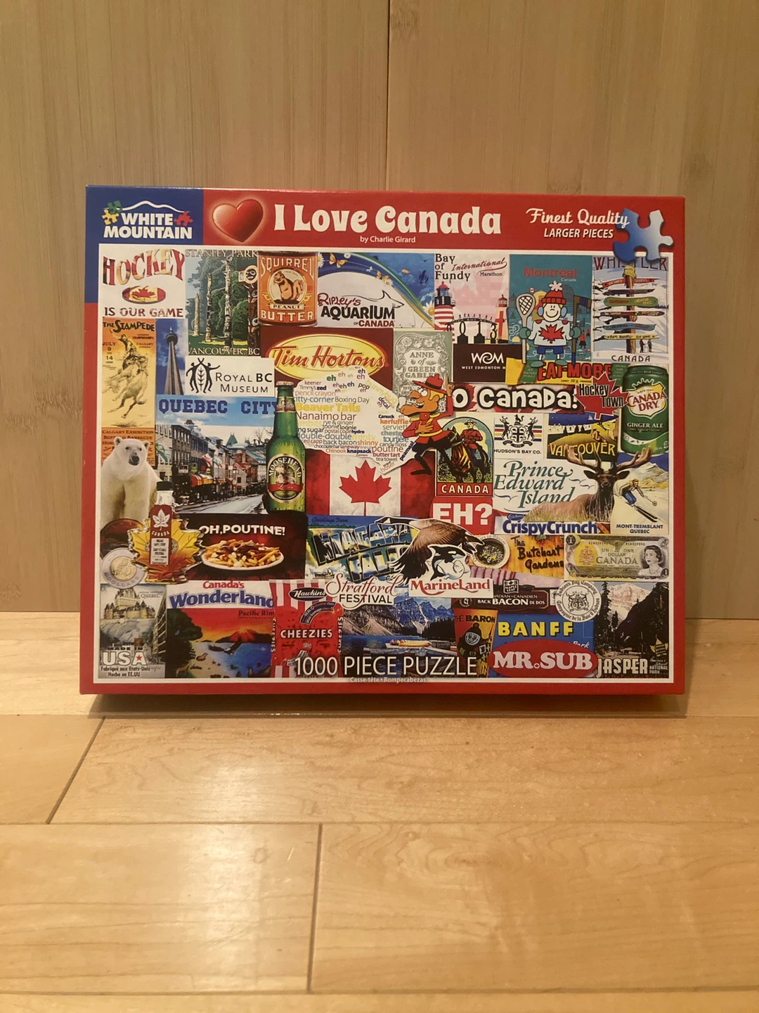 White Mountain I Love Canada 1000 Piece Puzzle