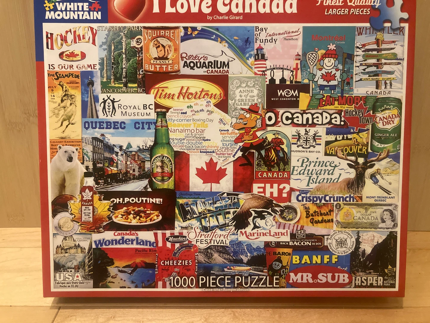 White Mountain I Love Canada 1000 Piece Puzzle - photo 2