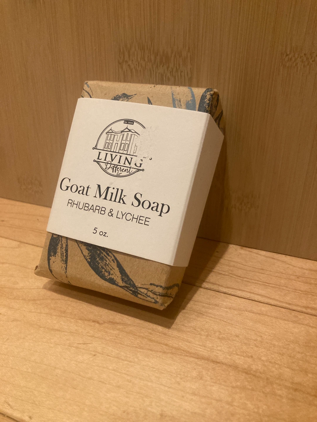 Goat Milk Soap - Rhubarb & Lychee, 5oz - photo 3
