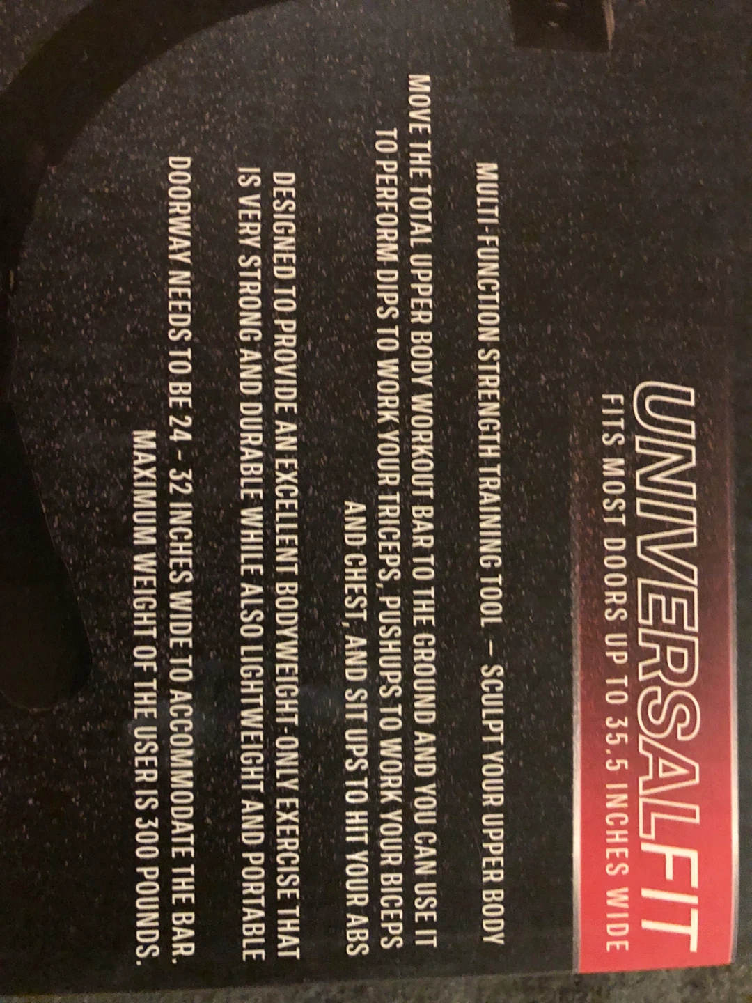 Universal Fit Total Upper Body Doorway Training Bar - photo 3
