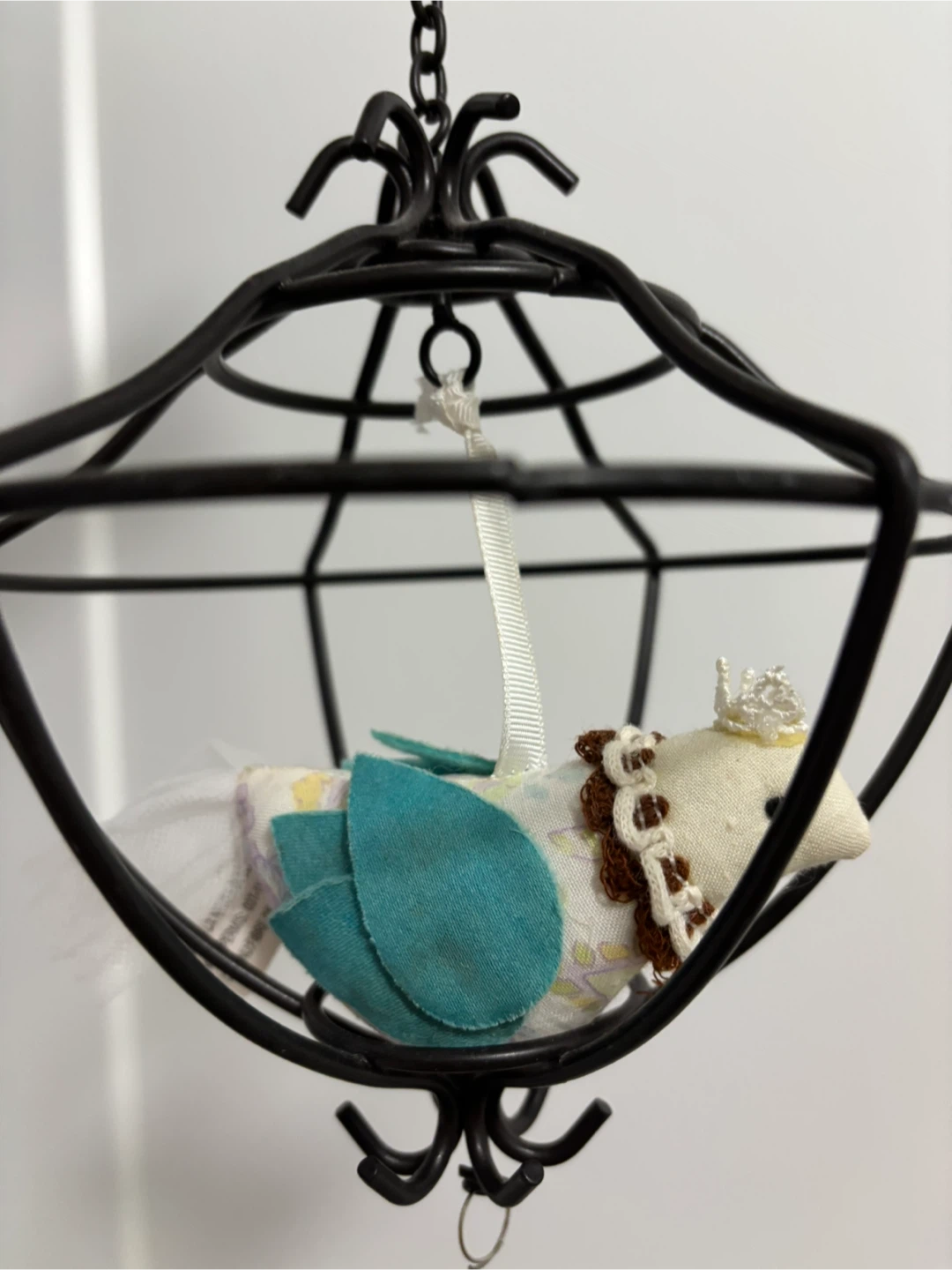 Pottery Barn Hanging Bird Cage Ornament - photo 4