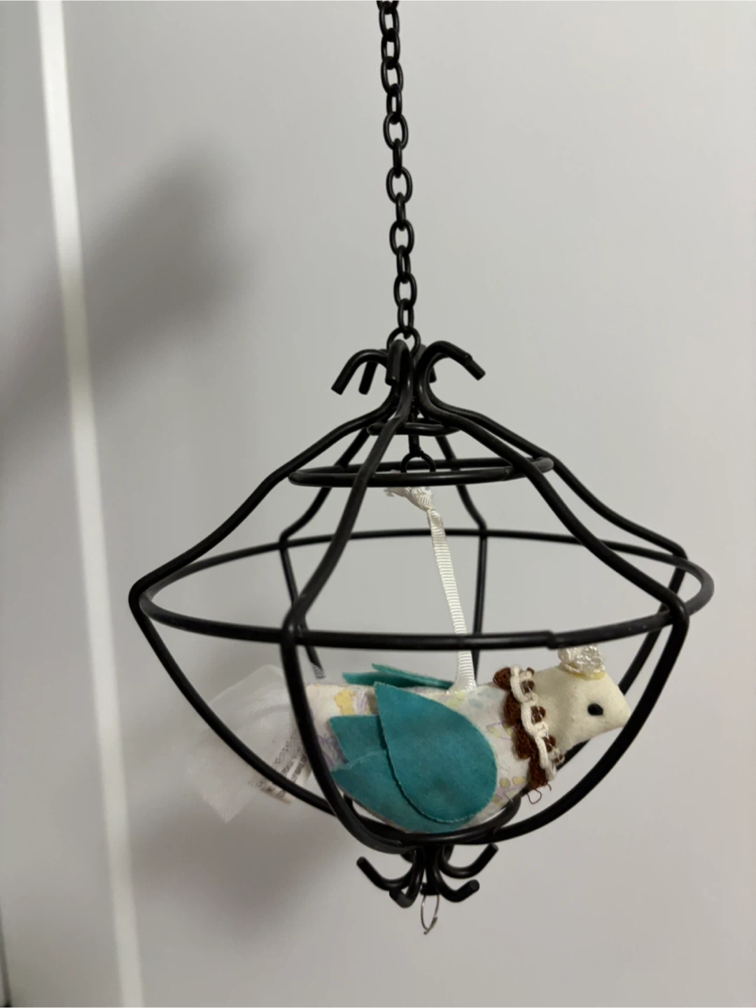 Pottery Barn Hanging Bird Cage Ornament - photo 5