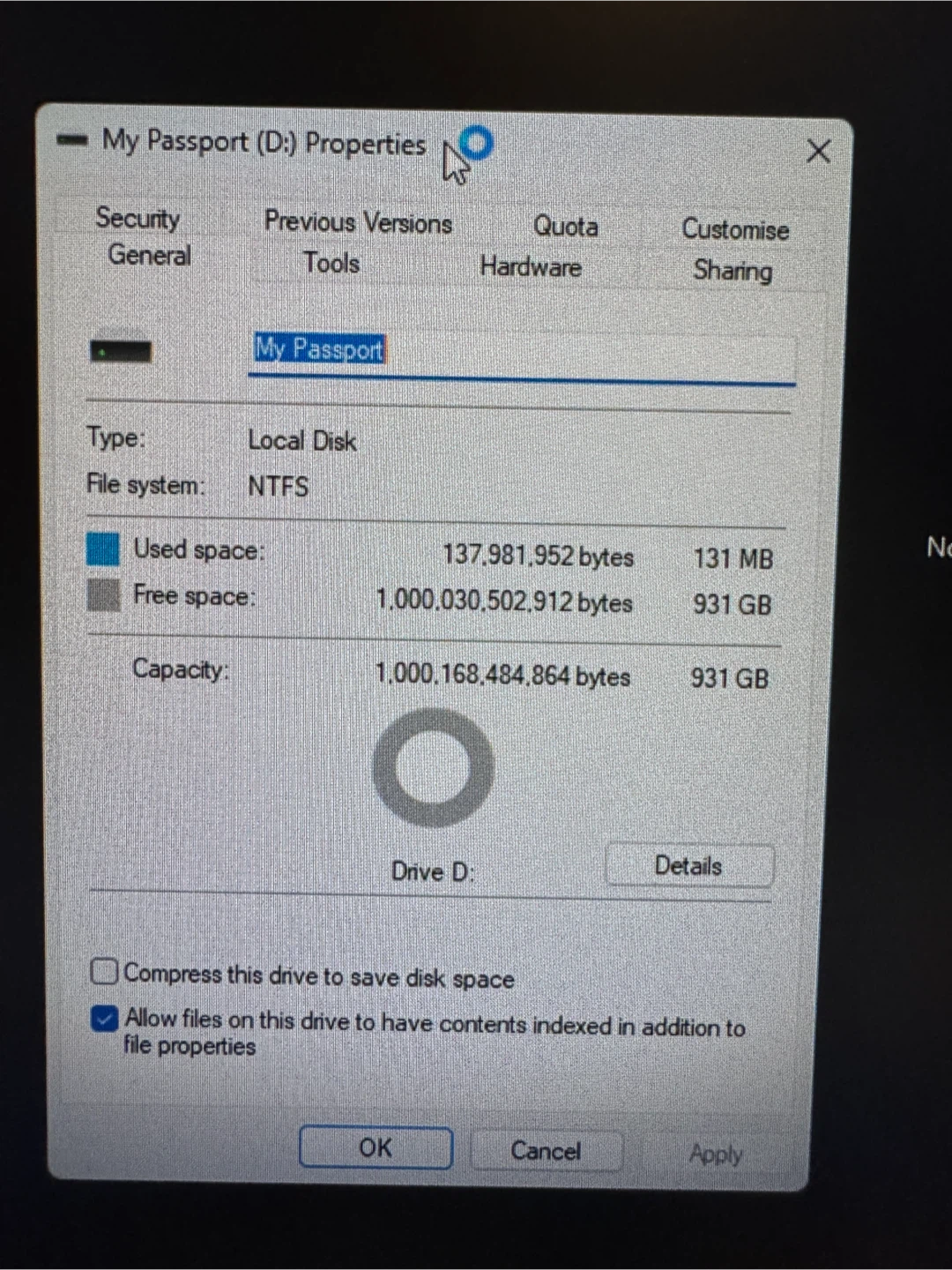 WD My Passport 1TB External Hard Drive
