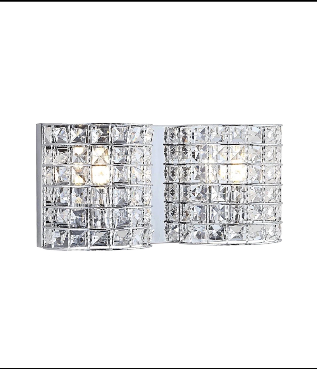 Crystal Bathroom Vanity Light, 15 in - photo 3