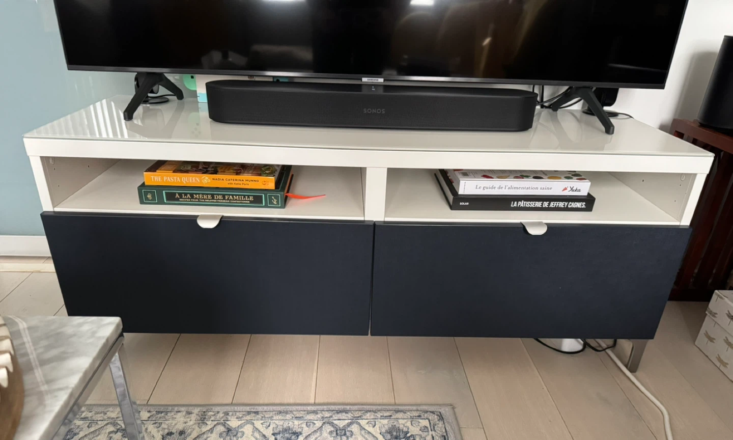 IKEA Besta TV Stand - White/Navy - photo 2