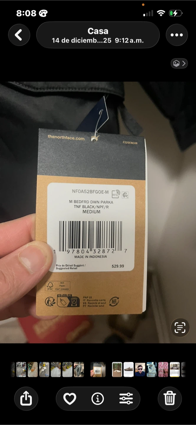 The North Face Bedford Down Parka Black - Medium