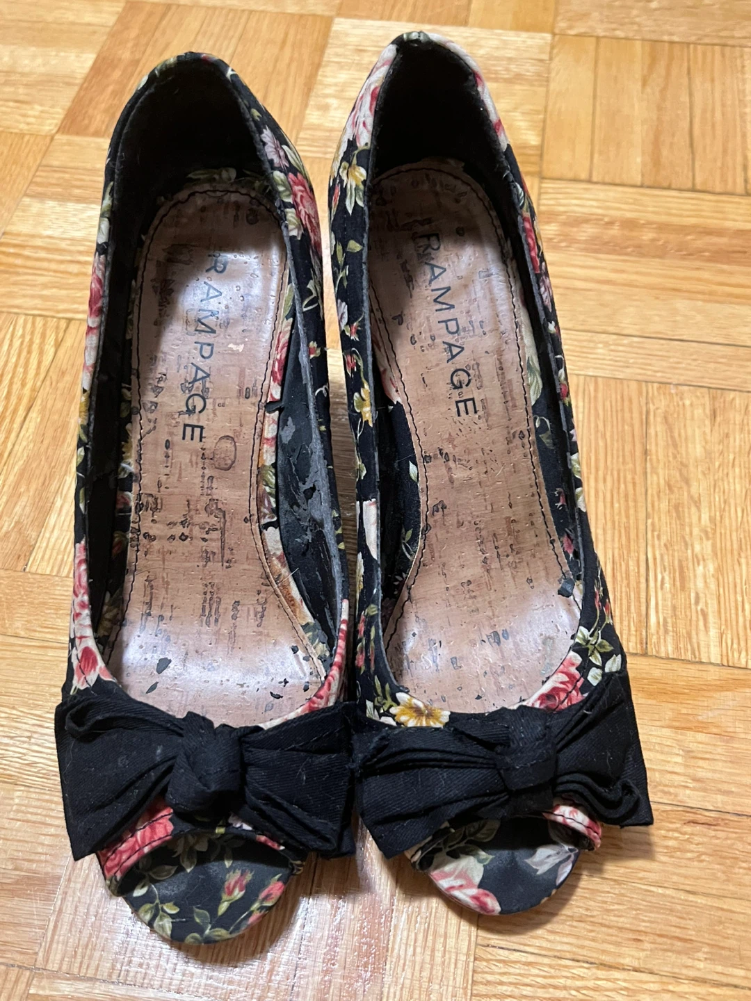 Rampage Floral Wedge Heels