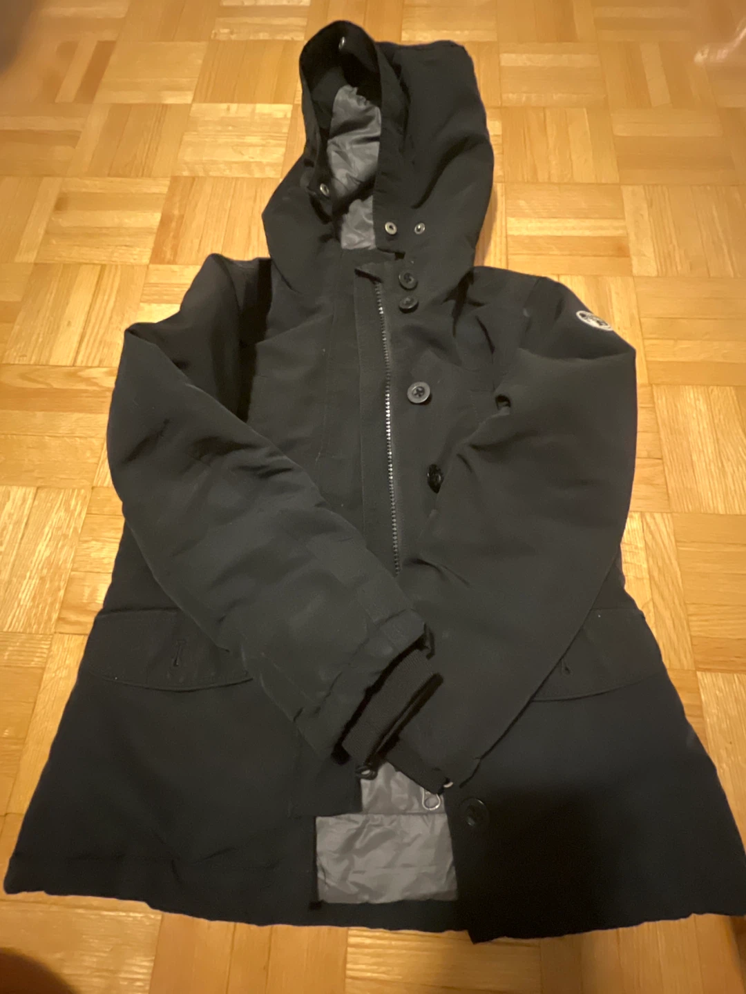 North Sails Black Winter Coat Size 6