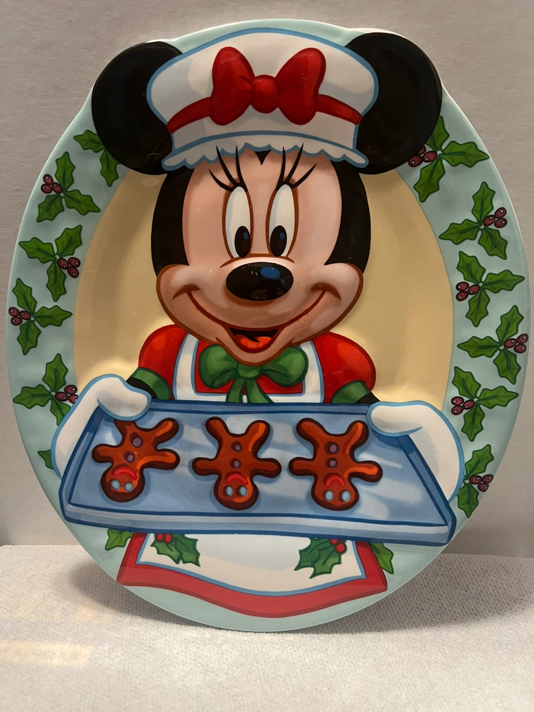 Disney Mickey and Minnie Mouse Christmas Plate and Mug Set!! - photo 3