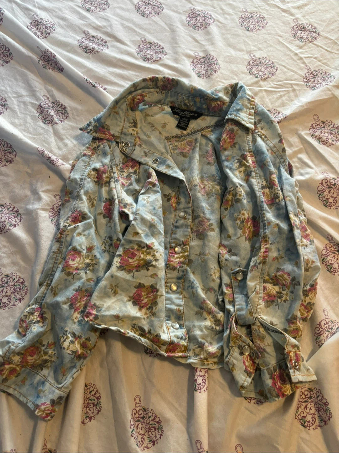 Stitches Floral Button-Up Shirt - Size S