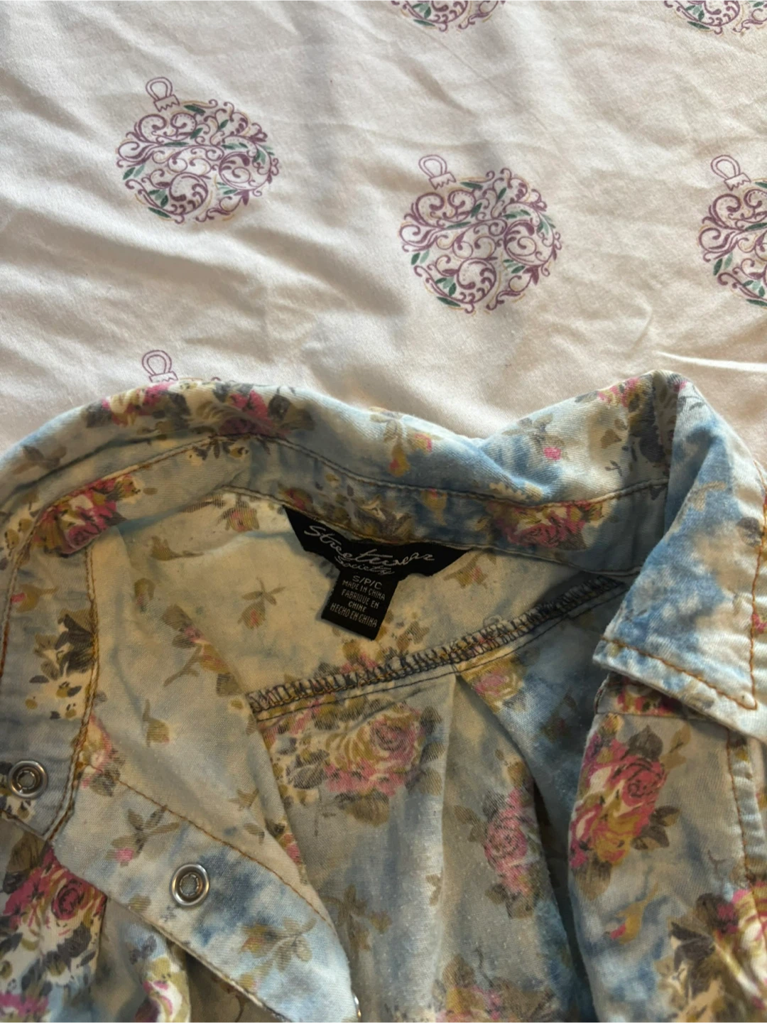 Stitches Floral Button-Up Shirt - Size S - photo 2