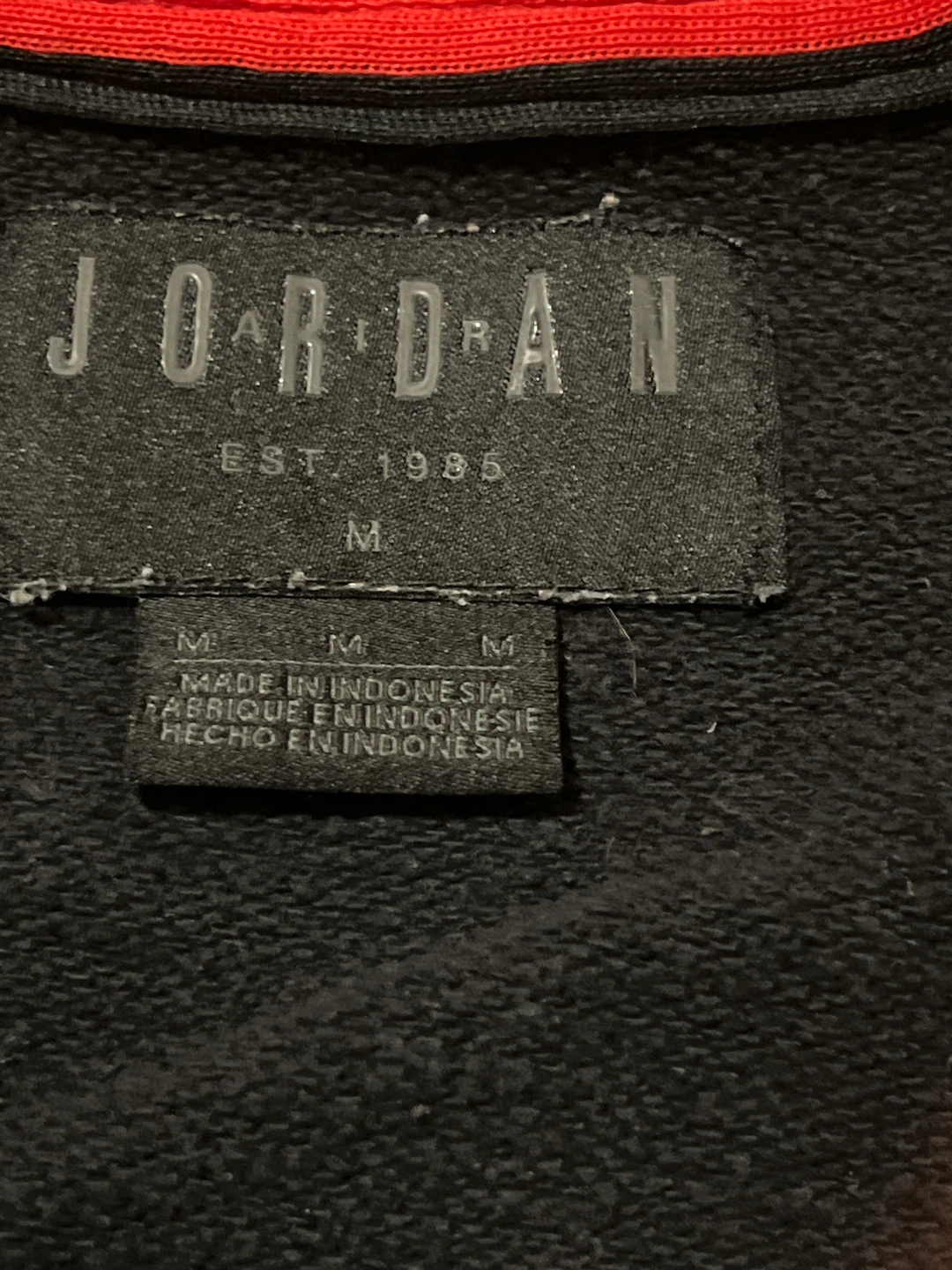 Jordan Black Full Zip Hoodie - Size M - photo 4