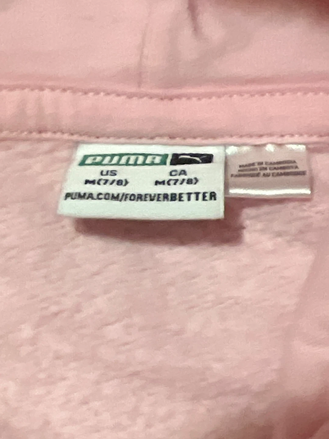Puma Pink Hoodie Size M (7/8) - photo 4