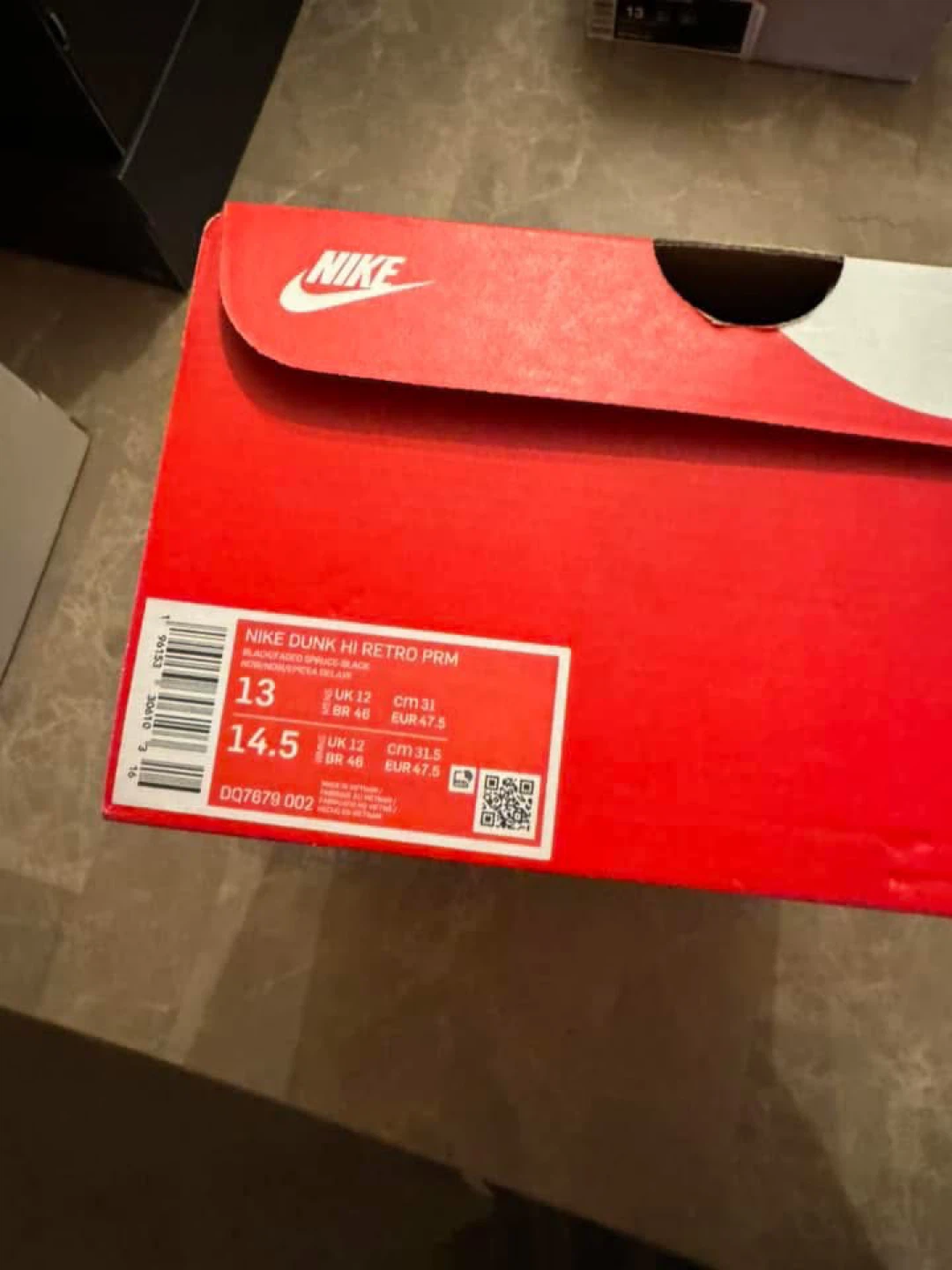 Nike Dunk Hi Retro PRM Size 13 - photo 2