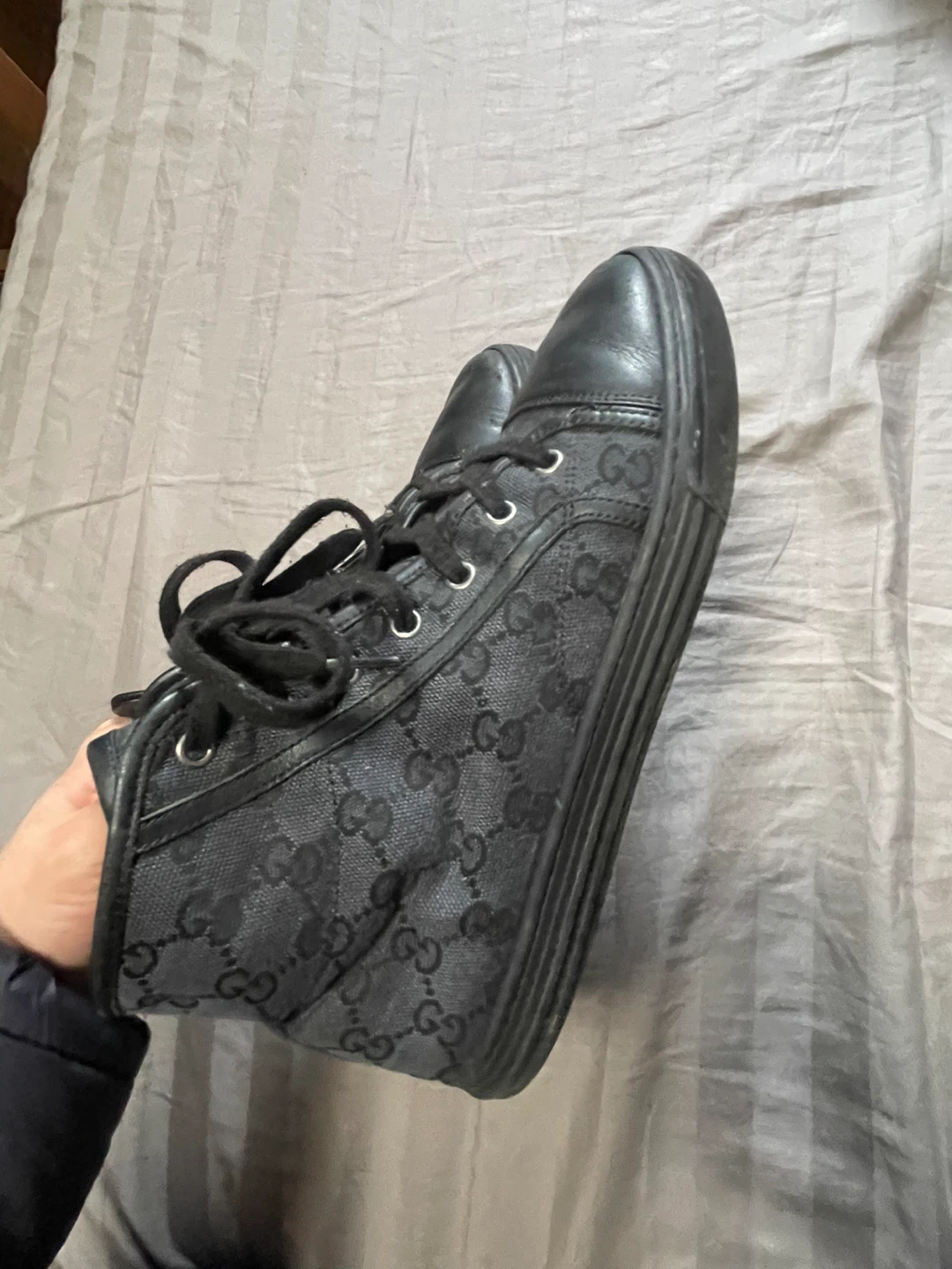Gucci Black High-Top Sneakers - photo 2