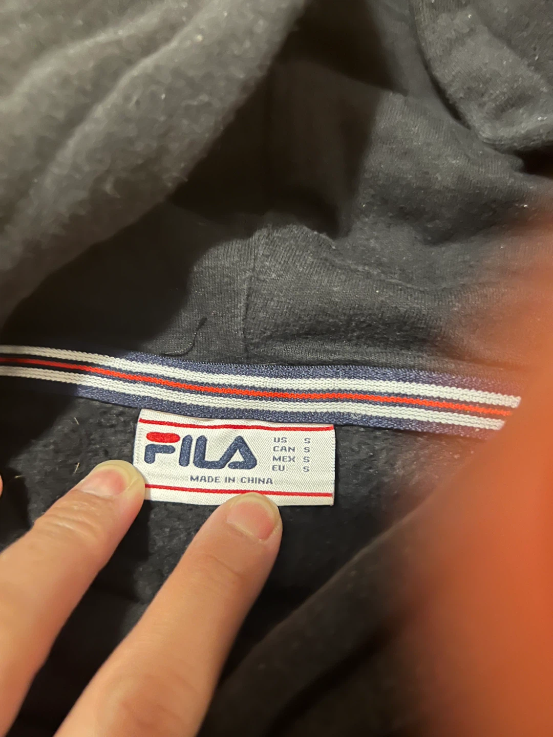 FILA Black Hoodie - Size Small - photo 4